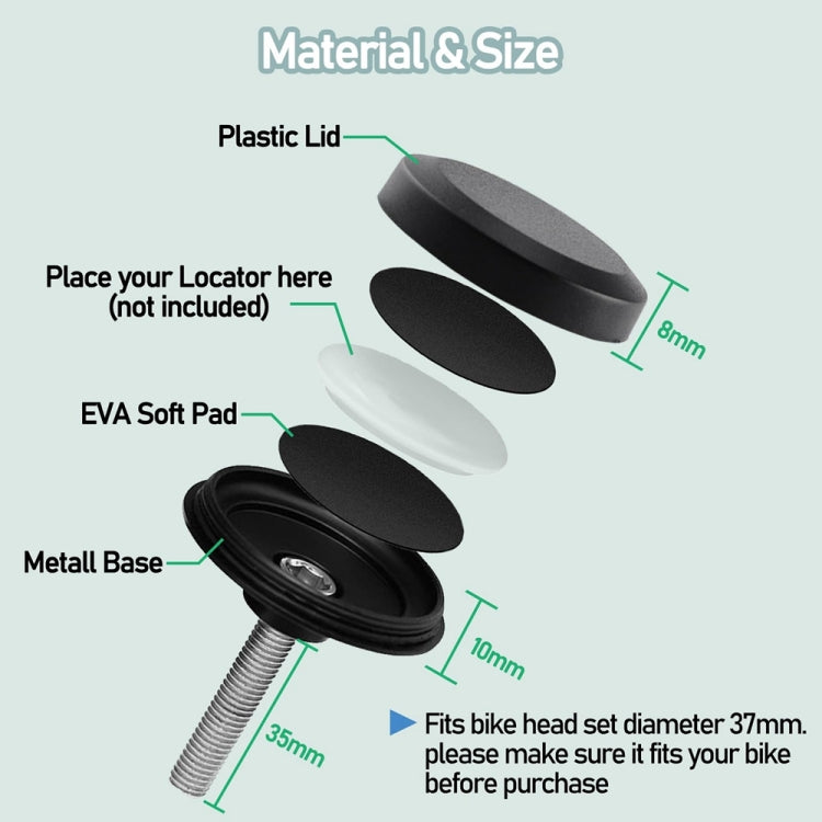 Ốp bảo vệ AirTag thế hệ 2 / AirTag thế hệ 1 gắn tai nghe ẩn trên xe đạp chống trộm, giá đỡ định vị xe đạp, hình tròn, nắp bia