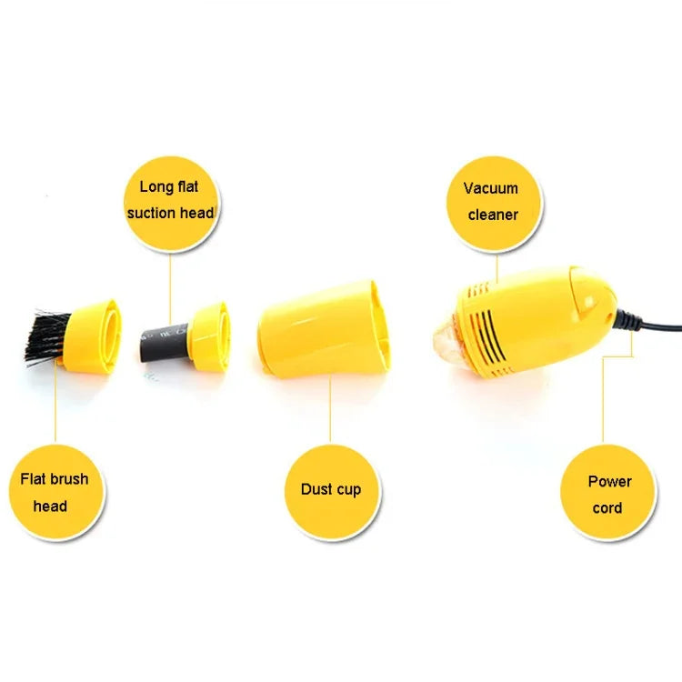 Bàn chải vệ sinh bàn phím mini giao diện USB, dụng cụ loại bỏ bụi máy tính di động