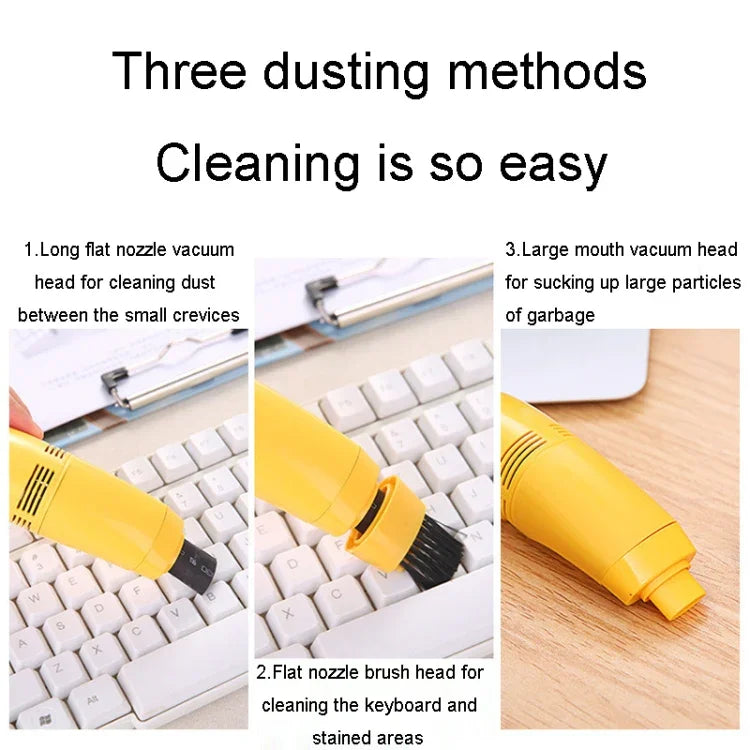 Bàn chải vệ sinh bàn phím mini giao diện USB, dụng cụ loại bỏ bụi máy tính di động
