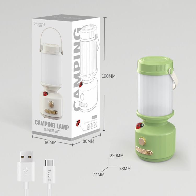Đèn ngủ đầu giường LED điều chỉnh độ sáng Tripolar, đèn trang trí cắm trại tạo không gian