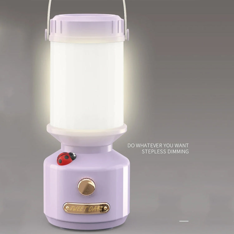 Đèn ngủ đầu giường LED điều chỉnh độ sáng Tripolar, đèn trang trí cắm trại tạo không gian