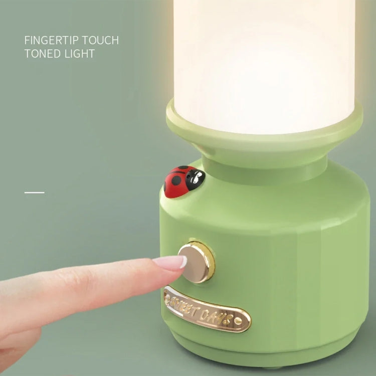 Đèn ngủ đầu giường LED điều chỉnh độ sáng Tripolar, đèn trang trí cắm trại tạo không gian