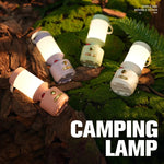 Đèn ngủ đầu giường LED điều chỉnh độ sáng Tripolar, đèn trang trí cắm trại tạo không gian