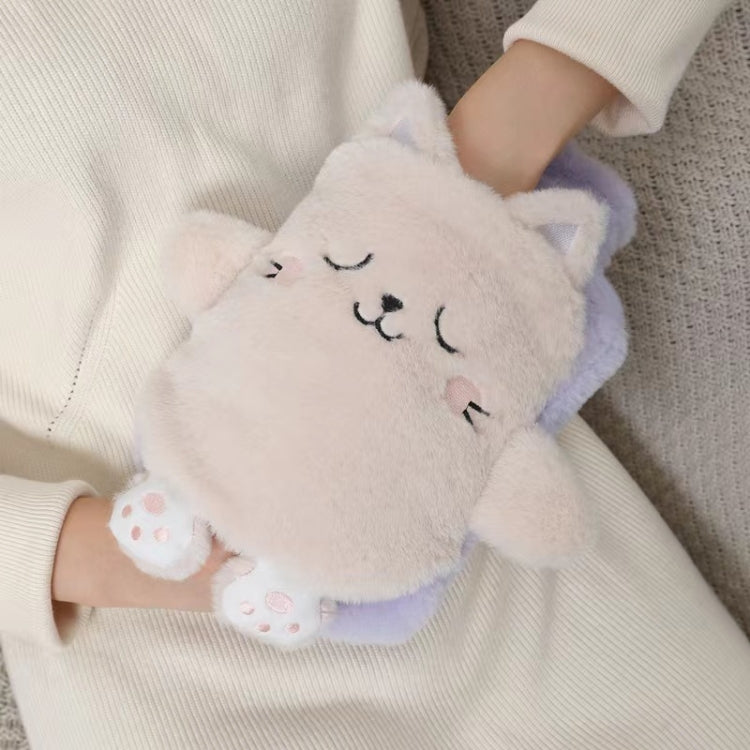 Túi nước nóng 1L, túi giữ ấm tay bằng nhung dễ thương, chó đen trắng, gấu nâu, ếch xanh quả, vịt vàng, thỏ hồng, tập thể, mèo nghịch ngợm, gấu nâu nhỏ, thỏ trắng nhỏ