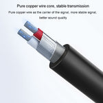 Cáp âm thanh JINGHUA 3.5mm sang 6.5mm cho ampli đàn guitar 6.35mm, dài 0.5m, 1.5m, 3m, 5m