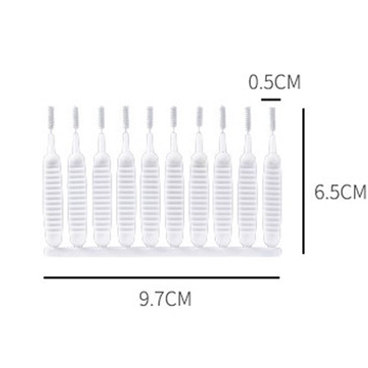 10 cái / gói bàn chải làm sạch lỗ vòi sen đa năng chống tắc nghẽn dụng cụ rửa vòi tắm