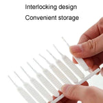 10 cái / gói bàn chải làm sạch lỗ vòi sen đa năng chống tắc nghẽn dụng cụ rửa vòi tắm