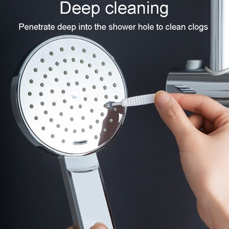 10 cái / gói bàn chải làm sạch lỗ vòi sen đa năng chống tắc nghẽn dụng cụ rửa vòi tắm