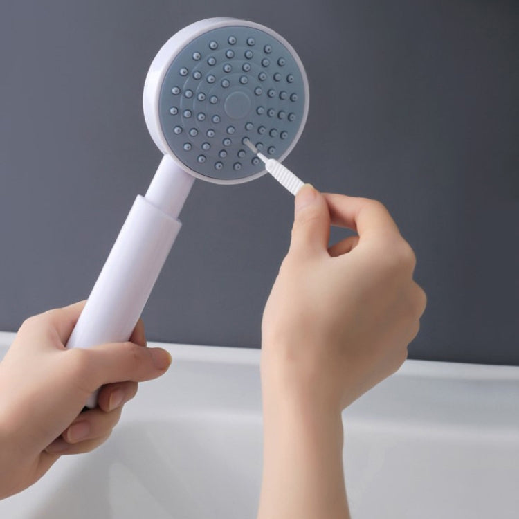 10 cái / gói bàn chải làm sạch lỗ vòi sen đa năng chống tắc nghẽn dụng cụ rửa vòi tắm