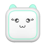 Máy in ảnh nhiệt Bluetooth mini M5 hình hoạt hình, màu xanh dương, màu hồng