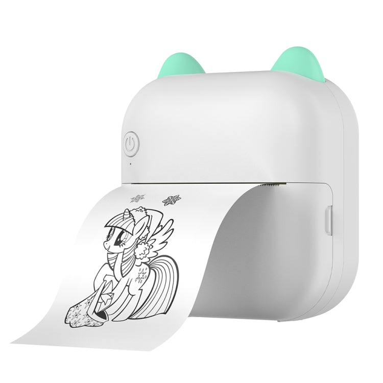 Máy in ảnh nhiệt Bluetooth mini M5 hình hoạt hình, màu xanh dương, màu hồng
