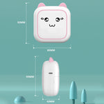 Máy in ảnh nhiệt Bluetooth mini M5 hình hoạt hình, màu xanh dương, màu hồng