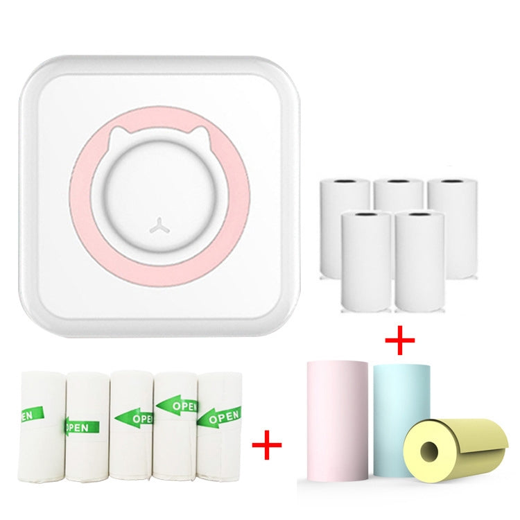 Máy in nhãn ảnh nhiệt Bluetooth mini C15 cho học sinh, màu xanh lá + 5 giấy, màu hồng + 5 giấy, xanh lá + 5 nhãn, hồng + 5 nhãn, xanh lá + 10 giấy, hồng + 10 giấy, xanh lá + 5 nhãn + 5 giấy, hồng + 5 nhãn + 5 giấy, xanh lá + 5 nhãn + 5 giấy + 3 giấy màu