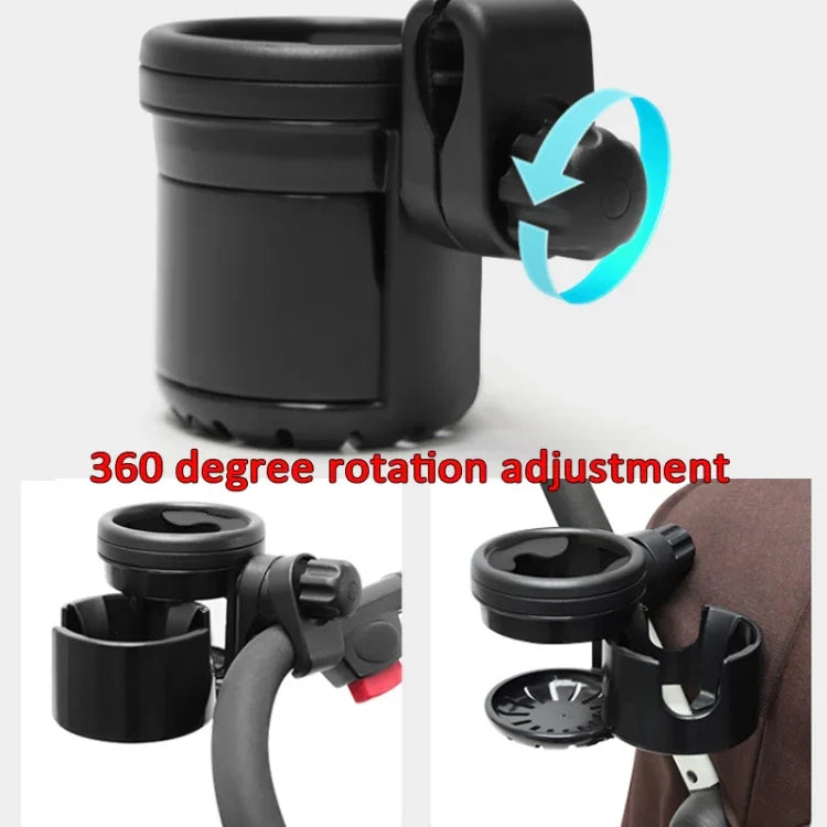 Giá đỡ cốc 2 trong 1 cho xe đẩy trẻ em, giá đỡ bình sữa xe đẩy