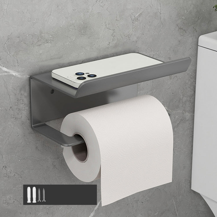 Giá đựng giấy cuộn nhà tắm bằng thép không gỉ không cần đục lỗ kèm kệ đựng điện thoại, giá đựng điện thoại (Trắng), giá đựng giấy (Trắng), giá đựng điện thoại (Đen), giá đựng giấy (Đen), giá đựng điện thoại (Xám), giá đựng giấy (Xám)