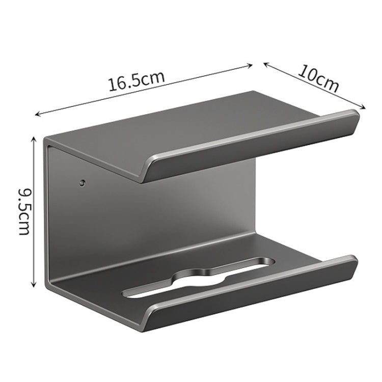 Kệ nhà tắm 2 trong 1 không cần đục lỗ, giá đựng giấy, điện thoại và đồ dùng cá nhân