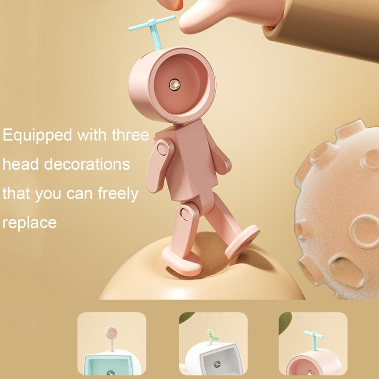 Đèn ngủ LED nam châm phi hành gia mini, đồ trang trí xếp hình để bàn, tròn trắng, tròn hồng, tròn xanh dương, tròn xanh lá, vuông trắng, vuông hồng, vuông xanh dương, vuông xanh lá
