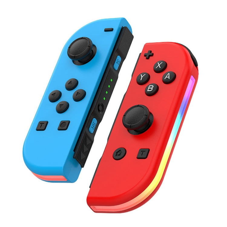 Tay cầm trái và phải JOY-02 có đèn RGB, cảm giác thân máy, gamepad Bluetooth cho Switch / Switch OLED / Switch Pro / Switch Lite / Switch Joycon, màu xanh dương đỏ, xanh lá xanh dương, trắng