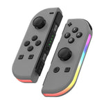 Tay cầm chơi game JOY-02 trái và phải có đèn RGB, cảm giác thân máy, gamepad Bluetooth cho Switch / Switch OLED / Switch Pro / Switch Lite / Switch Joycon, màu đen, xám