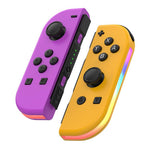 Tay cầm trái và phải JOY-02 có đèn RGB, cảm giác thân máy, gamepad Bluetooth cho Switch / Switch OLED / Switch Pro / Switch Lite / Switch Joycon, màu xanh dương đỏ, xanh lá xanh dương, trắng