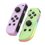 Tay cầm trái và phải JOY-02 có đèn RGB, cảm giác thân máy, gamepad Bluetooth cho Switch / Switch OLED / Switch Pro / Switch Lite / Switch Joycon, màu xanh dương đỏ, xanh lá xanh dương, trắng