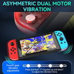 Tay cầm trái và phải JOY-02 có đèn RGB, cảm giác thân máy, gamepad Bluetooth cho Switch / Switch OLED / Switch Pro / Switch Lite / Switch Joycon, màu xanh dương đỏ, xanh lá xanh dương, trắng