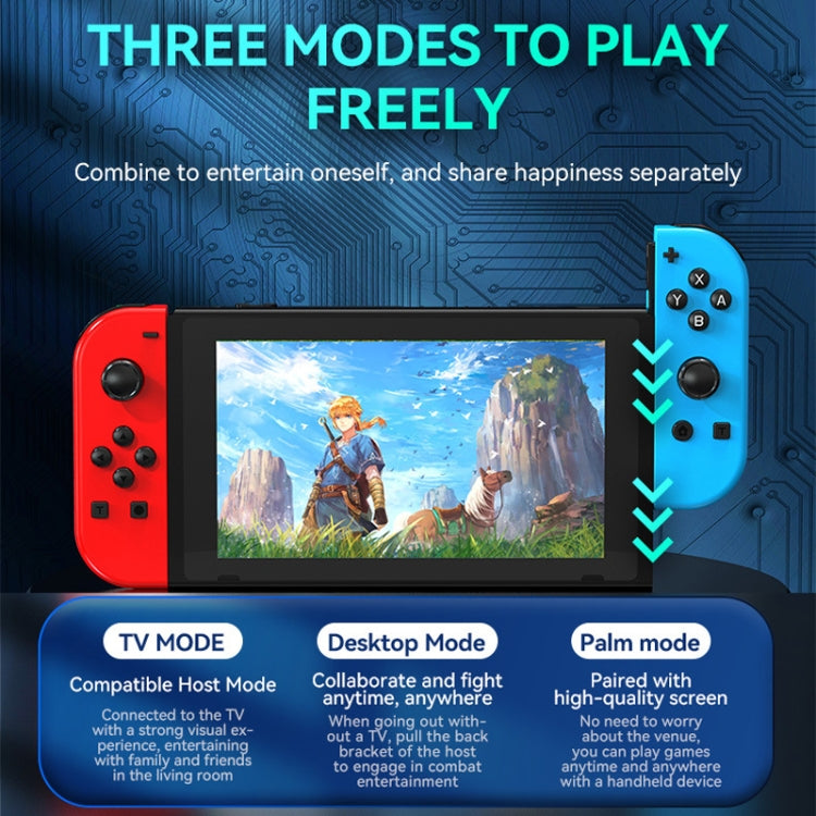 Tay cầm trái và phải JOY-02 có đèn RGB, cảm giác thân máy, gamepad Bluetooth cho Switch / Switch OLED / Switch Pro / Switch Lite / Switch Joycon, màu xanh dương đỏ, xanh lá xanh dương, trắng