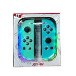 Tay cầm trái và phải JOY-02 có đèn RGB, cảm giác thân máy, gamepad Bluetooth cho Switch / Switch OLED / Switch Pro / Switch Lite / Switch Joycon, màu xanh dương đỏ, xanh lá xanh dương, trắng