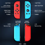 Tay cầm trái và phải JOY-02 có đèn RGB, cảm giác thân máy, gamepad Bluetooth cho Switch / Switch OLED / Switch Pro / Switch Lite / Switch Joycon, màu xanh dương đỏ, xanh lá xanh dương, trắng