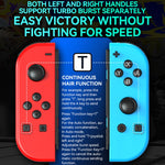 Tay cầm trái và phải JOY-02 có đèn RGB, cảm giác thân máy, gamepad Bluetooth cho Switch / Switch OLED / Switch Pro / Switch Lite / Switch Joycon, màu xanh dương đỏ, xanh lá xanh dương, trắng