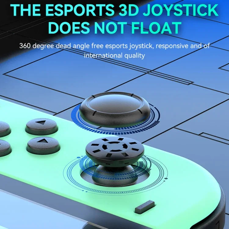 Tay cầm trái và phải JOY-02 có đèn RGB, cảm giác thân máy, gamepad Bluetooth cho Switch / Switch OLED / Switch Pro / Switch Lite / Switch Joycon, màu xanh dương đỏ, xanh lá xanh dương, trắng