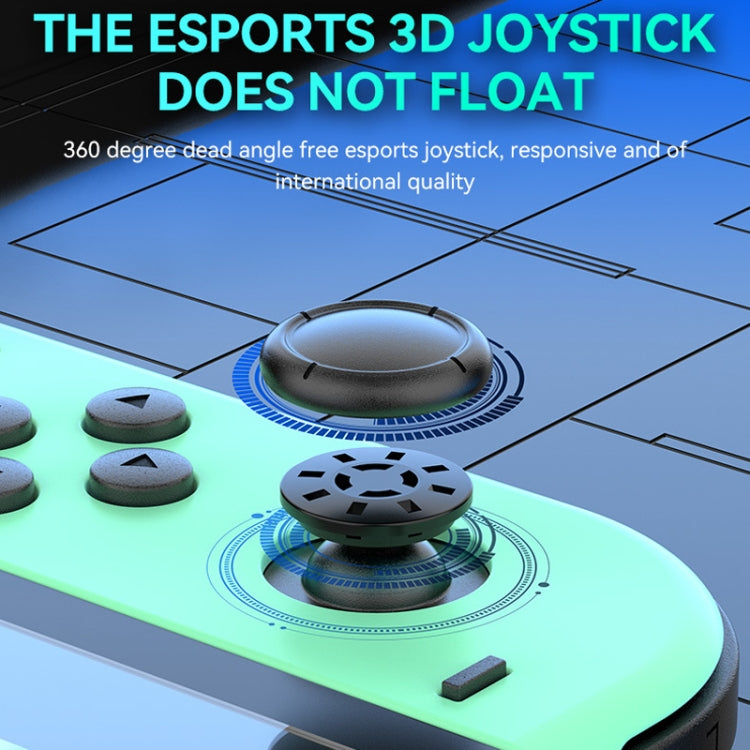 Tay cầm trái và phải JOY-02 có đèn RGB, cảm giác thân máy, gamepad Bluetooth cho Switch / Switch OLED / Switch Pro / Switch Lite / Switch Joycon, màu xanh dương đỏ, xanh lá xanh dương, trắng