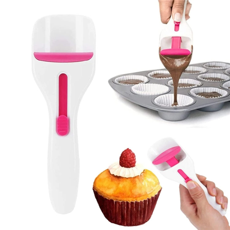 Muỗng xúc bánh cupcake có thể đẩy, tiết kiệm sức lao động, muỗng đo sốt socola