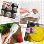 Muỗng xúc bánh cupcake có thể đẩy, tiết kiệm sức lao động, muỗng đo sốt socola