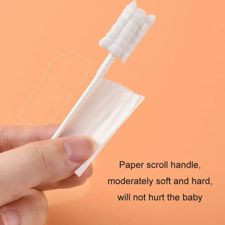 CUYUANSD 30pcs/can Baby Oral Cleaner Tongue Cleaning Gauze Swab, Classic