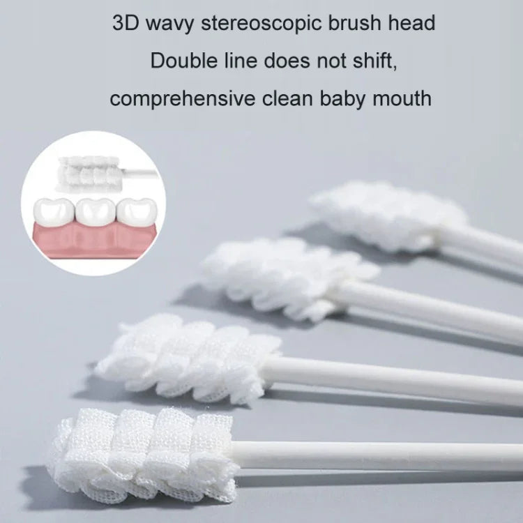 CUYUANSD 30pcs/can Baby Oral Cleaner Tongue Cleaning Gauze Swab, Classic