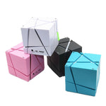 Loa Bluetooth điều khiển giọng nói AI Qone Cube RGB mini không dây, Điều khiển giọng nói AI (Xanh dương), (Hồng), (Đen), (Trắng)