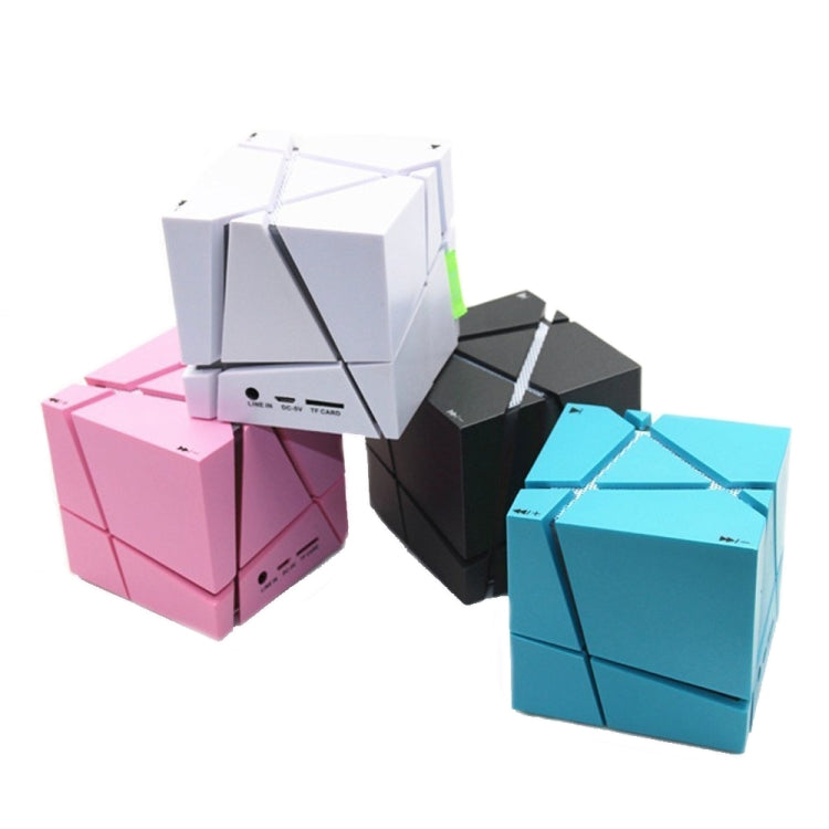 Loa Bluetooth điều khiển giọng nói AI Qone Cube RGB mini không dây, Điều khiển giọng nói AI (Xanh dương), (Hồng), (Đen), (Trắng)