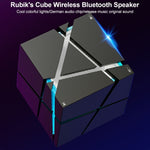 Loa Bluetooth điều khiển giọng nói AI Qone Cube RGB mini không dây, Điều khiển giọng nói AI (Xanh dương), (Hồng), (Đen), (Trắng)