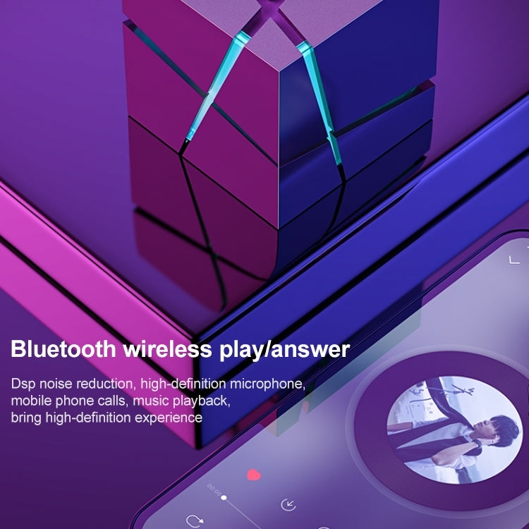 Loa Bluetooth điều khiển giọng nói AI Qone Cube RGB mini không dây, Điều khiển giọng nói AI (Xanh dương), (Hồng), (Đen), (Trắng)