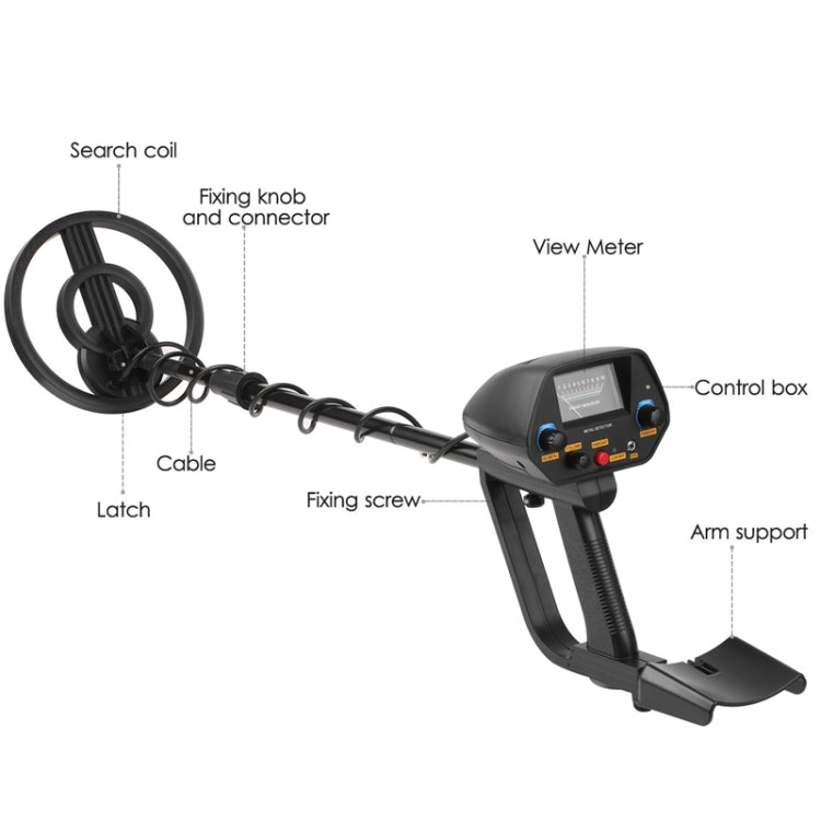 Thiết bị dò kim loại dưới đất định vị chính xác ngoài trời, MD4080 màu đen, MD4080 màu vàng