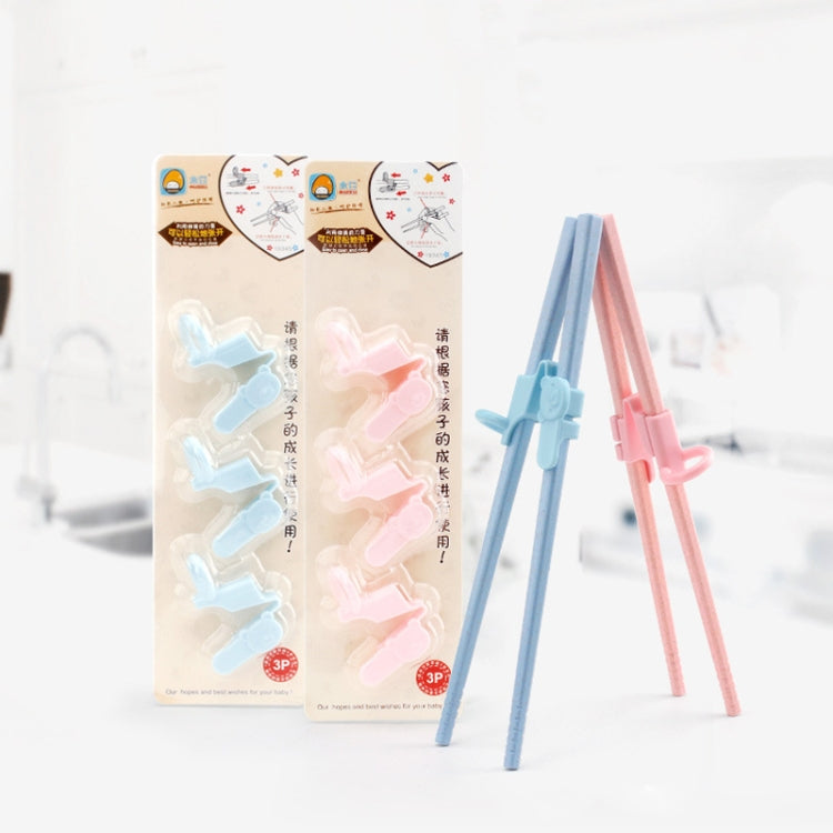Bộ 3 cái kẹp đũa cho trẻ em, kẹp đũa tập cầm chống trượt, bao ngón tay