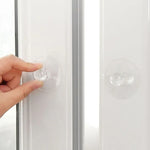 2 cái / gói tay cầm hút tủ ngăn kéo vô hình, tay cầm kính tủ acrylic tự dính