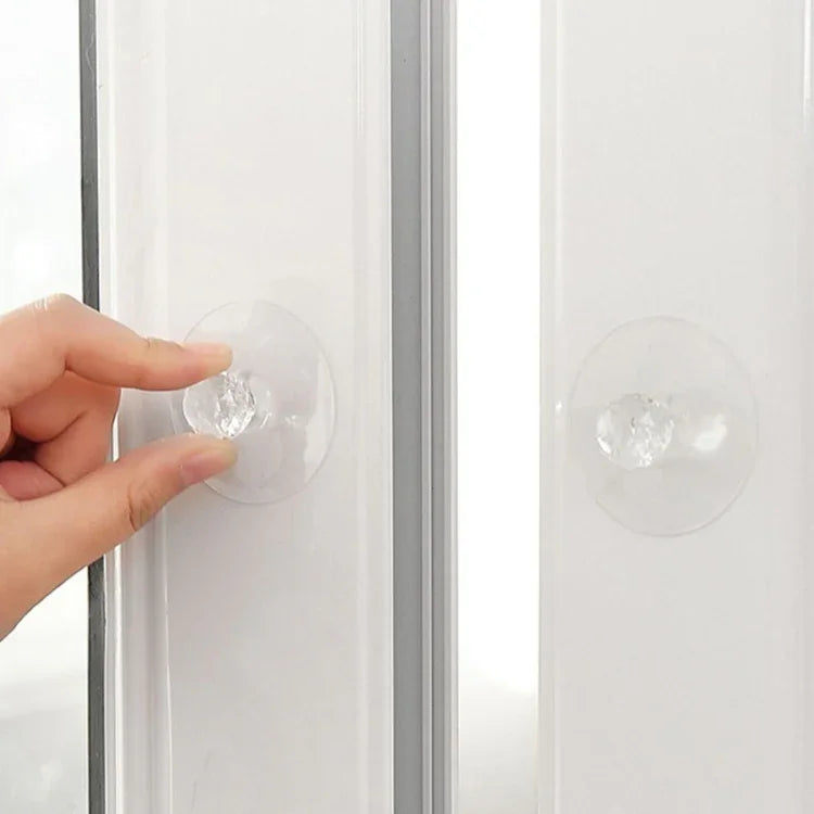 2 cái / gói tay cầm hút tủ ngăn kéo vô hình, tay cầm kính tủ acrylic tự dính