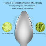 Muỗng cạo đôi đầu cho bé, muỗng silicon mềm inox 304, màu hồng, xanh, xanh có hộp đựng, hồng có hộp đựng