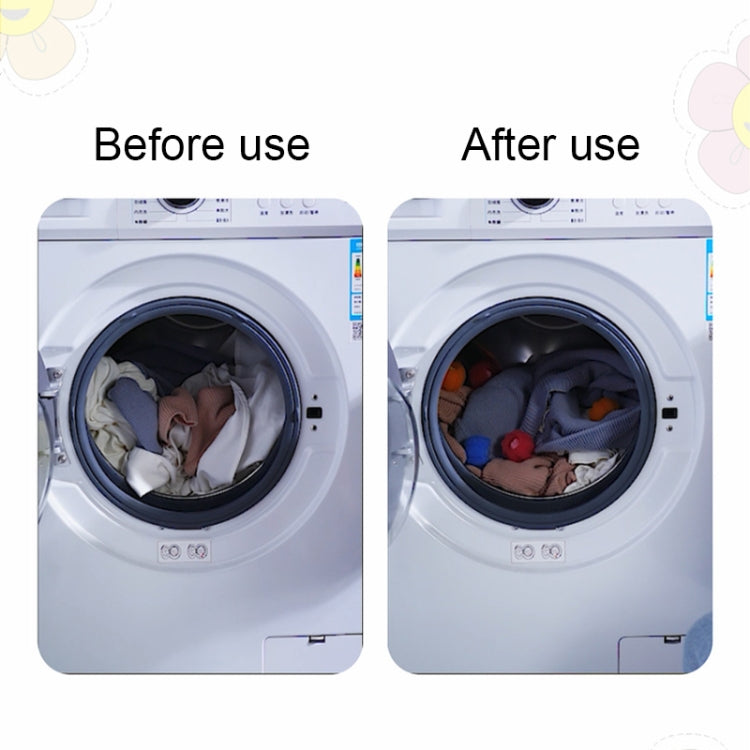 Bộ 4 quả bóng giặt chống rối, chống xoắn cho máy giặt gia dụng