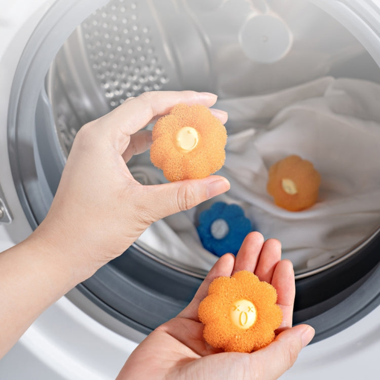 Bộ 4 quả bóng giặt chống rối, chống xoắn cho máy giặt gia dụng