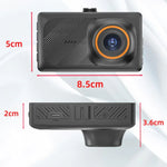 Máy ghi hình lái xe kết nối WiFi 3 inch với camera kép trước 4K + sau 2K HD, A5