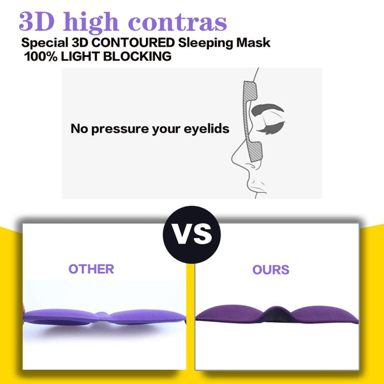3D Adjustable Silicone Anti-slip Sleep Eye Mask Three-dimensional Memory Foam Eye Protection Mask
