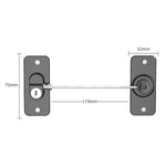 Khóa an toàn cửa sổ đa chức năng cho trẻ em có chìa khóa, khóa tủ lạnh tủ đa năng Limator, FQ8